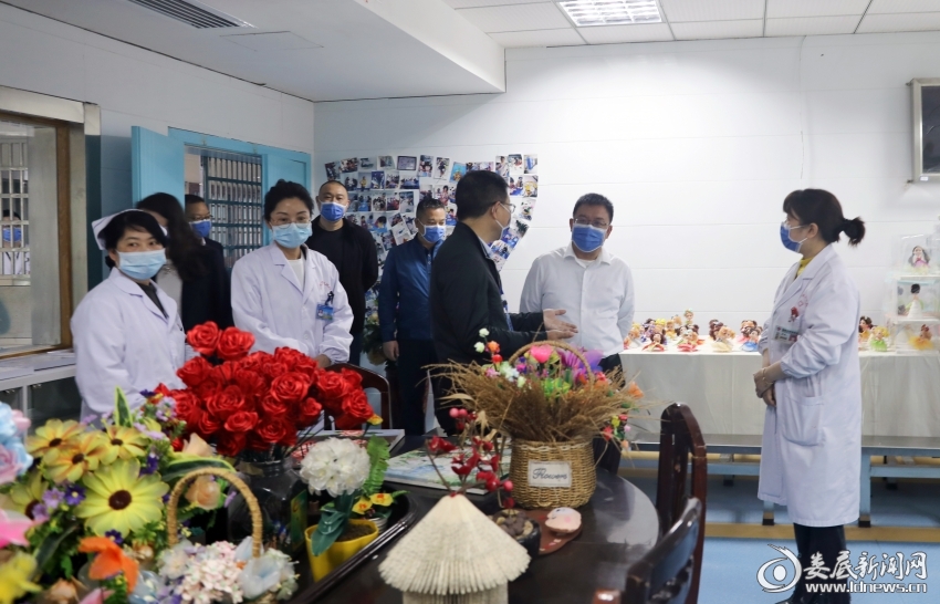 （3月17日，市退役军人事务局党组书记、局长刘新文一行到市康复医院调研）